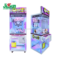 Machine de jeu d'arcade personnalisable, machine à griffes pour jouets, design lapin mignon, corps transparent, éclairage LED pour salle d'arcade