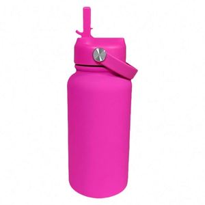 Bouteille d'eau de sport en acier inoxydable grande capacité 1L tasse isolée à grande bouche américaine tasse d'eau extérieure portable - Product Image 4