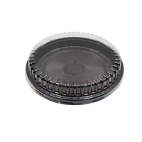 JY-82103 Ronde Sushi Schaal Afhaalschaal met Deksel Plastic Fruit Sashimi Schaal Salade Eetbak