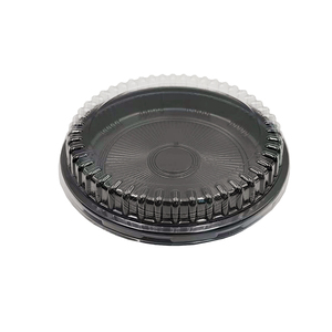 <span class=keywords><strong>Plateau</strong></span> alimentaire rond JY-82103 pour sushis, conteneur alimentaire à emporter avec couvercle, <span class=keywords><strong>plateau</strong></span> en plastique pour fruits, sashimi, salade, boîte alimentaire - Product Image 5
