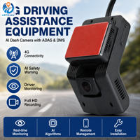 Caméra embarquée KSTRACK 4G AI avec ADAS, DMS, double caméra, GPS, gestion de flotte, enregistreur 1080P H265, étanche, GSM, pour camions, vente en gros, OEM
