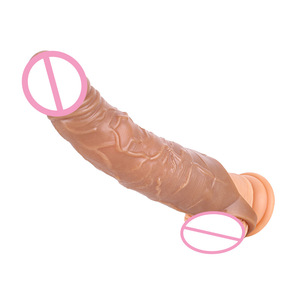 Manchon pénien en silicone cristallin de grande taille, épais et long, jouets sexuels pour adultes, pour hommes - Product Image 5