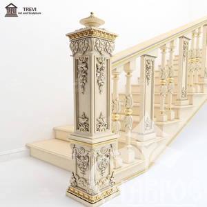 Personalizado tallada a mano casa rampas de escaleras de piedra de mármol balaustradas - Product Image 4