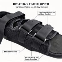 Chaussure post-opératoire respirante et légère pour l'avant-pied, avec empeigne en maille, fermeture auto-agrippante et coussin EVA, pour la récupération des blessures à l'orteil ou au hallux valgus, chaussure médicale