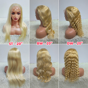 Letsfly 10A 200% Densidad 613 #   Pelucas rubias de encaje frontal 13x4 de oreja a oreja, de 20 a 30 pulgadas, cabello humano virgen al por mayor - Product Image 4