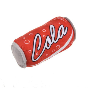 Jouet pour chien en peluche écologique en forme de canette de soda, jouet interactif qui couine pour les chiens de petite et moyenne taille, utilisation en intérieur - Product Image 4