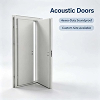 Porte Acoustique Double à Réduction de Bruit Élevée Y-H Acoustics, Sur Mesure, pour Projets de Construction