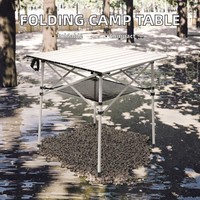 Ensemble de table et de chaises de pique-nique d'extérieur en acier inoxydable moderne et portable - Meubles pliables pour le camping et le salon