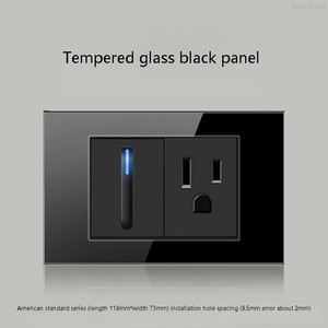 Enchufe de Pared Tipo 118 para Estados Unidos/Australia con Carga Rápida USB, Interruptor Eléctrico de Pared con Cable Negro USB Tipo C - Product Image 5