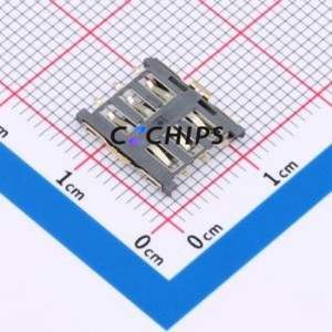 NANO-SIM-0501A-P SIM Card Connector SMD Connector Plug-In Type Nano SIM Card Card Holder 1.35mm - Product Image 2