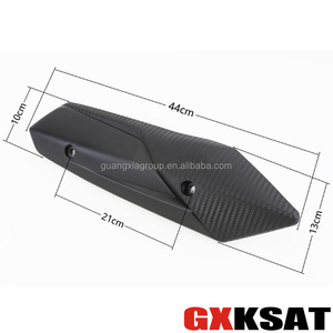 GXKSAT Couvercle de tuyau d'échappement de scooter de <span class=keywords><strong>moto</strong></span> Couvercle de protection thermique pour scooter Mio i125 Couvercle en plastique - Product Image 4