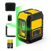 Niveau laser vert durable avec puce intelligente, précision ingénierie, rotation complète, indicateur de nivellement à précision extrême, résistant aux chocs