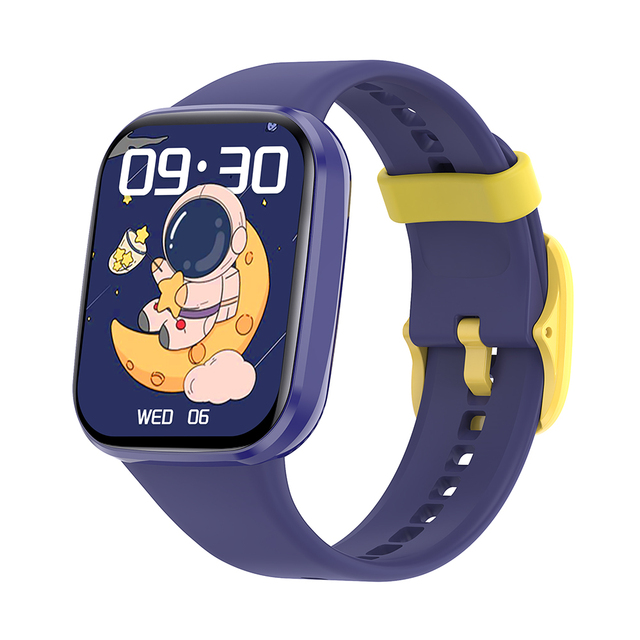 TKYUAN Kids Smartwatch Square IP68 Waterproof Customizable Multifunctional Unisex Activity Tracker Remote Control Calendar for