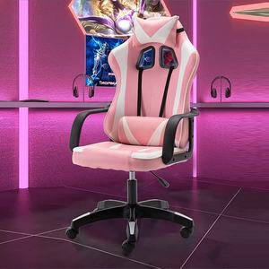 <span class=keywords><strong>Pakistan</strong></span> beliebte hochwertige niedrige MOQ PC Bürostuhl billig Pink Gaming Stuhl Computer Gamer Stuhl für Mädchen Nylon Basis - Product Image 3
