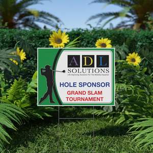 ป้ายสนามฟุตบอลแบบกำหนดเอง24X36สี่สีสำหรับ coroplast stakes PP ป้ายสนามเปล่าสำหรับโฆษณากลางแจ้งแผ่นพลาสติก - Product Image 3