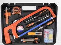 Ensemble d'outils combinés de décoration intérieure de haute qualité de 52 pièces, perceuse à main, kit ménager avec emballage en boîte rigide
