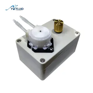 YWFluid tasa de flujo ajustable 0,2-100 ml/min Micro líquido de muestreo bombas peristálticas con perilla de control de velocidad de laboratorio