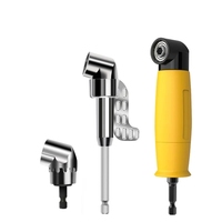 Adaptateur de perceuse à angle droit de 105 degrés embout d'extension d'arbre Flexible pour tournevis outil à main perceuses électriques coin