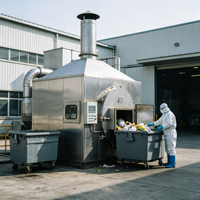Usine de recyclage des déchets municipaux Youshan YSCW-30-300, tri des ordures, générateur d'énergie, traitement des déchets sanitaires, traitement des déchets de toilettes