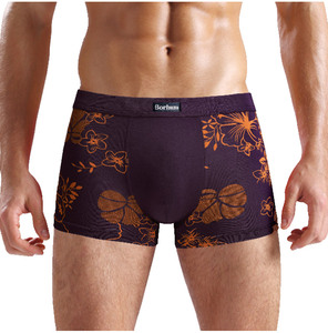 Printed Breathable Knitted <strong>Rayon</strong> Men's Boxers Briefs RB830 - Product Image 1