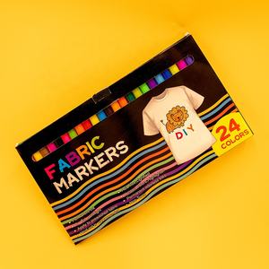 Rotulador de tela lavable o permanente <span class=keywords><strong>borrable</strong></span> con agua de punta fina rotulador textil Marcador <span class=keywords><strong>Borrable</strong></span> con logotipo personalizado - Product Image 6