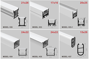 Bande led suspendue linéaire, extrusion de canal <span class=keywords><strong>alu</strong></span> avec couvercle de diffuseur PC, <span class=keywords><strong>profil</strong></span> led en aluminium, vente d'usine - Product Image 6