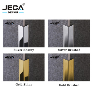 Foshan JECA Nieuwe Stijl 304 Hoekbeschermingsprofielen voor Gebouwmuurhoekafdekkingen Zilver Glansrijk RVS Tegelafwerking - Product Image 4