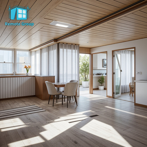 Rumah Kantor Kecil Prefabrikasi Modular Kontainer yang Dapat Disesuaikan, 1 2 3 Kamar Tidur, Dilengkapi Kamar Mandi dan Dapur - Product Image 4