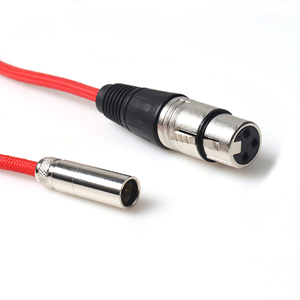 Câble audio en nylon tressé <span class=keywords><strong>XLR</strong></span> femelle à 3 broches vers Mini <span class=keywords><strong>XLR</strong></span> mâle pour appareils photo microphones appareils d'enregistrement - Product Image 4