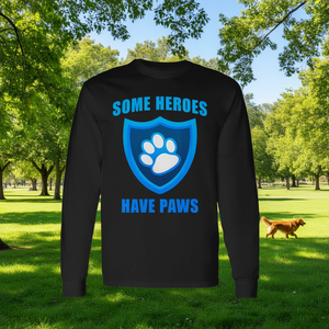 Maglietta a maniche lunghe Some Heroes Have Paws - Product Image 3
