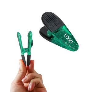 Clip Magnético Personalizado para Refrigerador, Plástico Transparente Multiusos, Clip Magnético Pequeño para Cocina con Logotipo - Product Image 3