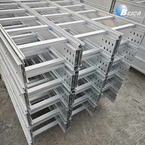 नेमा मानक 4 "(एच) साइड रेल केबल सीढ़ी एल्यूमीनियम केबल रैक ट्रे - Product Image 6