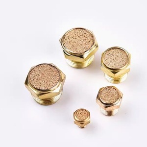 Raccord pneumatique silencieux SLM-01/02/03/04 avec électrovanne, silencieux à tête plate en laiton, type bobine - Product Image 4