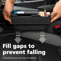 Organisateur universel en cuir PVC pour l'espace latéral du siège de voiture OEM, boîte de rangement avec support pour téléphone