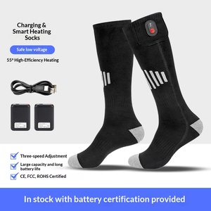 <span class=keywords><strong>Chaussettes</strong></span> <span class=keywords><strong>chauffantes</strong></span> électriques en coton pur à tube long, tricotées, pour le <span class=keywords><strong>ski</strong></span>, décontractées, pour hommes et femmes, chauffe-pieds, recharge, auto-<span class=keywords><strong>chauffantes</strong></span> - Product Image 3