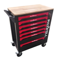 Armoire à outils avec jeu d'outils à main, armoire à outils à 7 tiroirs