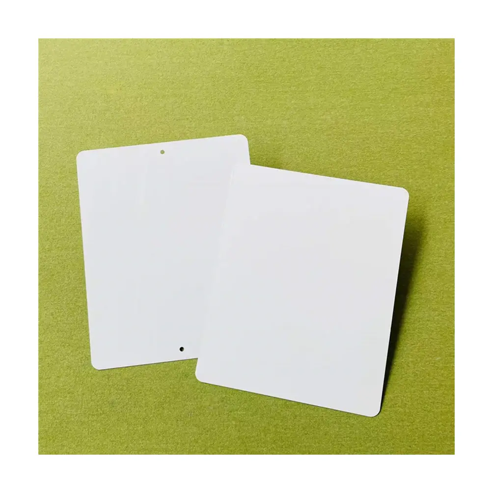 Custom Size Sublimatie Blanks Aluminium Plaatwerk Tekenen Straat Parkeren Aluminium Blank Voor Warmte-overdracht Afdrukken 9 ''X 12''