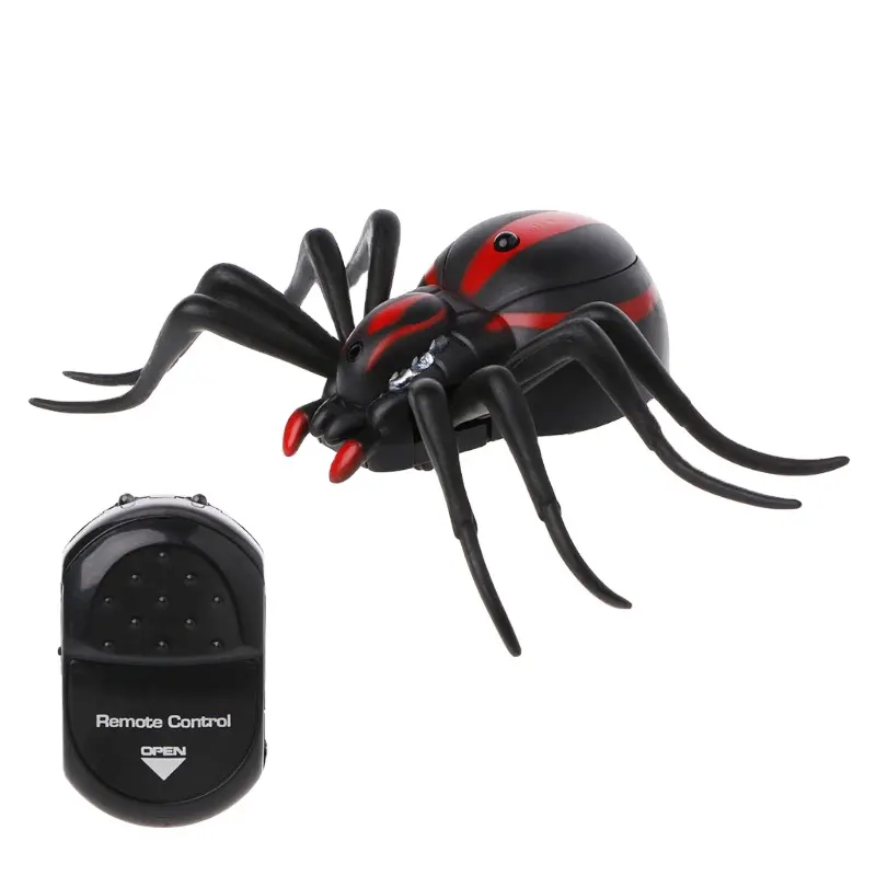 Infrared Remote Control Spider Animal Toy Prank plastic rc spider toy Insects Scary Trick surprise toy