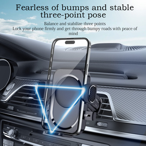 Supporto per telefono con presa d'aria per auto con rotazione a 360 ° con una sola mano, senza strumenti necessari per il montaggio stabile universale antiurto impermeabile - Product Image 2