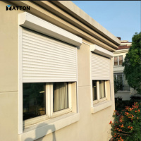 Système de persiennes en aluminium pour murs extérieurs modernes, système de volets roulants verticaux automatiques, volets roulants résistants au vent