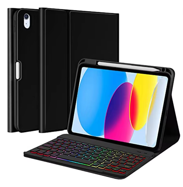 AilesTecca Perfect Fit Smart Connect Wireless Keyboard Cover Tablet Keyboard Case for ipad 10th 10.9inch 2022 Cover