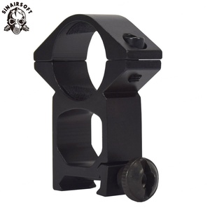 Anneaux de montage de lunette tactique d'extérieur 25,4 mm à profil haut avec base de montage 11 mm pour lunette optique - Product Image 3