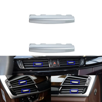 Rejilla de ventilación de aire acondicionado frontal LHD RHD Slider Clip de lengüeta cromada para BMW X5 X6 F15 F16 X5M X6M F85 F86 2014-2018