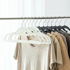 SHIMOYAMA NEW 5 Pack Anti-slip Multiple Usage Plastic Cloth Rack PET Rubber Pant & Skirt Coat Hangers For Clothing Store