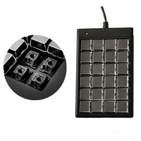 Teclado Cherry MX mecánico USB Mini de 24 teclas Teclado totalmente programable POS Interfaz USB para sistemas POS