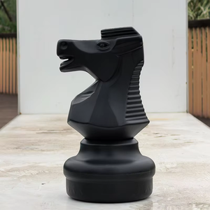 Jeu <span class=keywords><strong>d</strong></span>'échecs géant en plastique pour l'intérieur et l'extérieur, pièces de 25 pouces, pour jardin, parc, événements communautaires, plateau <span class=keywords><strong>d</strong></span>'échecs, <span class=keywords><strong>jouet</strong></span> - Product Image 5