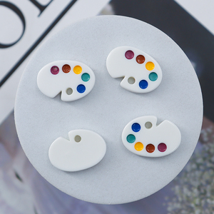 Mini paleta de colores DIY nevera funda de teléfono pegatina resina parte posterior plana superficie convexa para Navidad Día de San Valentín artesanías - Product Image 4