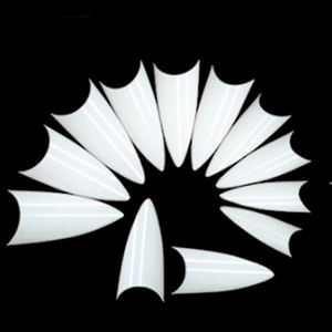 BIN Acryl Falscher Nagel <span class=keywords><strong>500</strong></span> Stück Klare Stiletto Nagels pitzen - Product Image 4