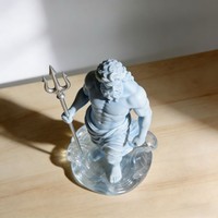 Statue en résine de Neptune et de Poséidon, taille personnalisable, pour bureau, maison, décoration intérieure et extérieure, grand format, jardin, forme carrée