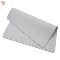 AY personnalisé double face blanc uni tapis de souris néoprène caoutchouc tissu matériel pour l'impression par sublimation
